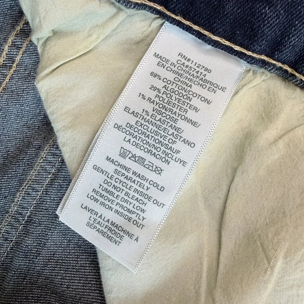 True Religion Ricky SN Flap Straight Relaxed Jean Dark Woodland Wash Men's 36x35